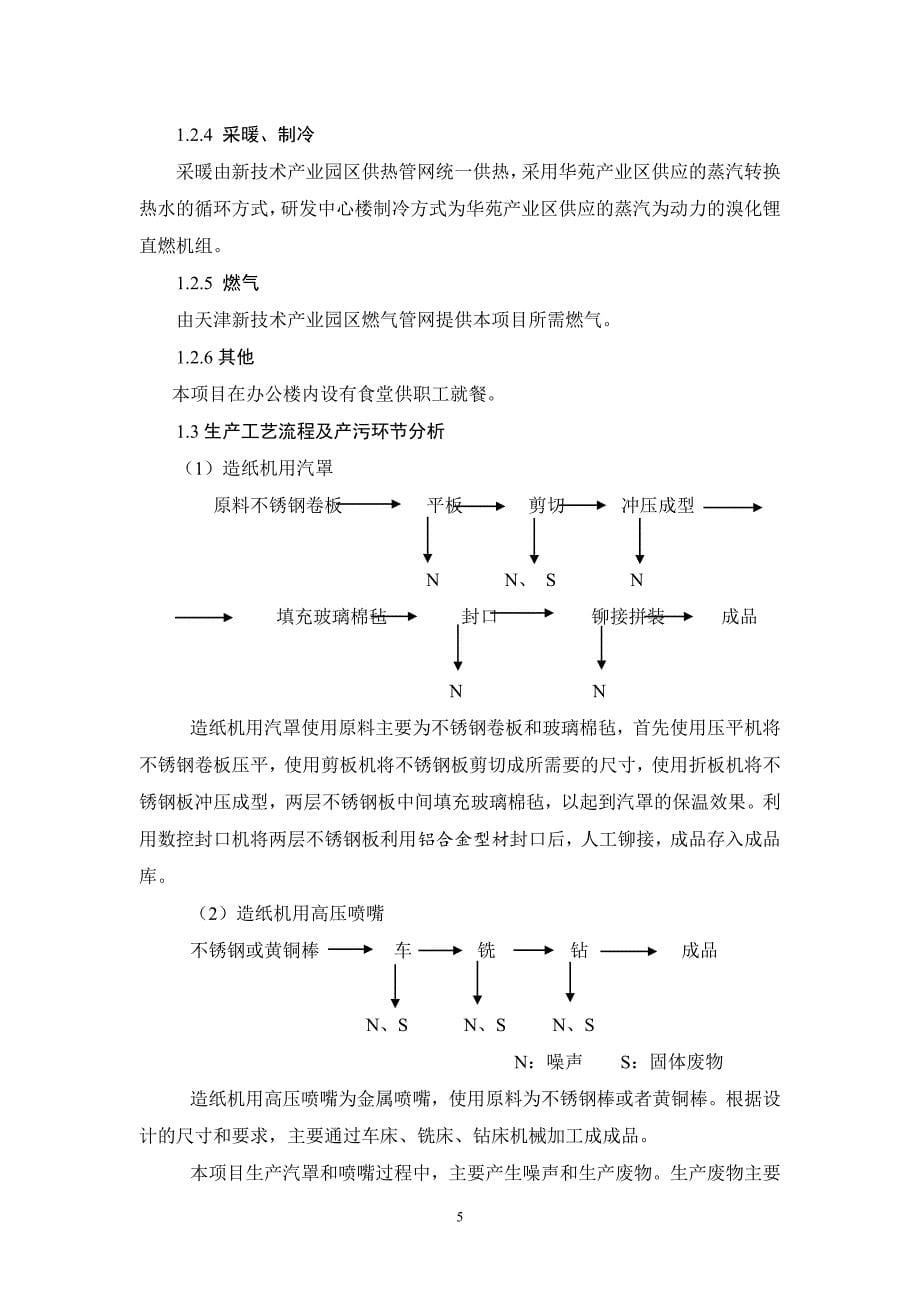 天津xx纸业销售有限公司造纸机械研发基地项目_第5页