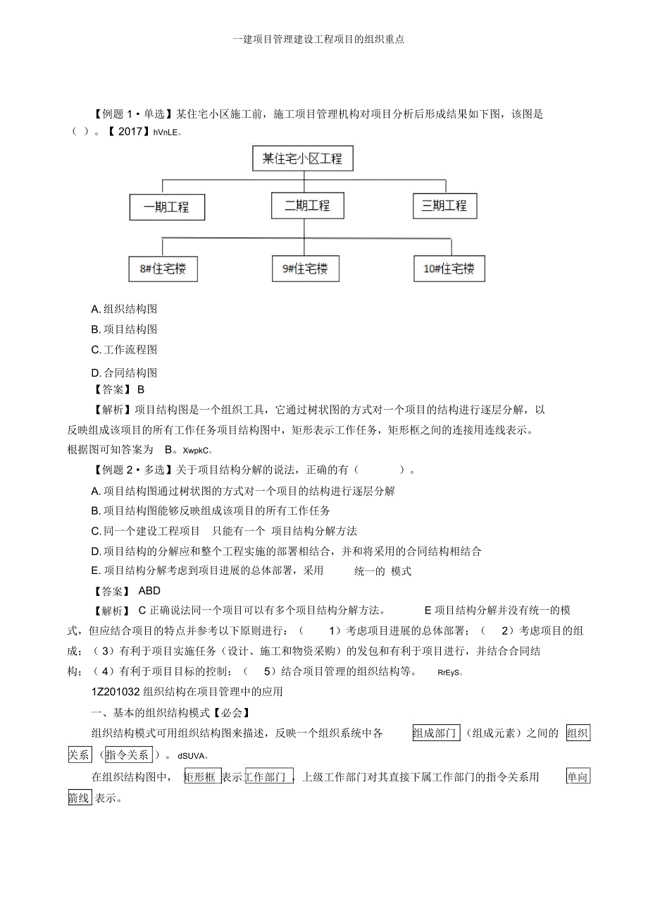 一建项目管理建设工程项目的组织重点_第3页