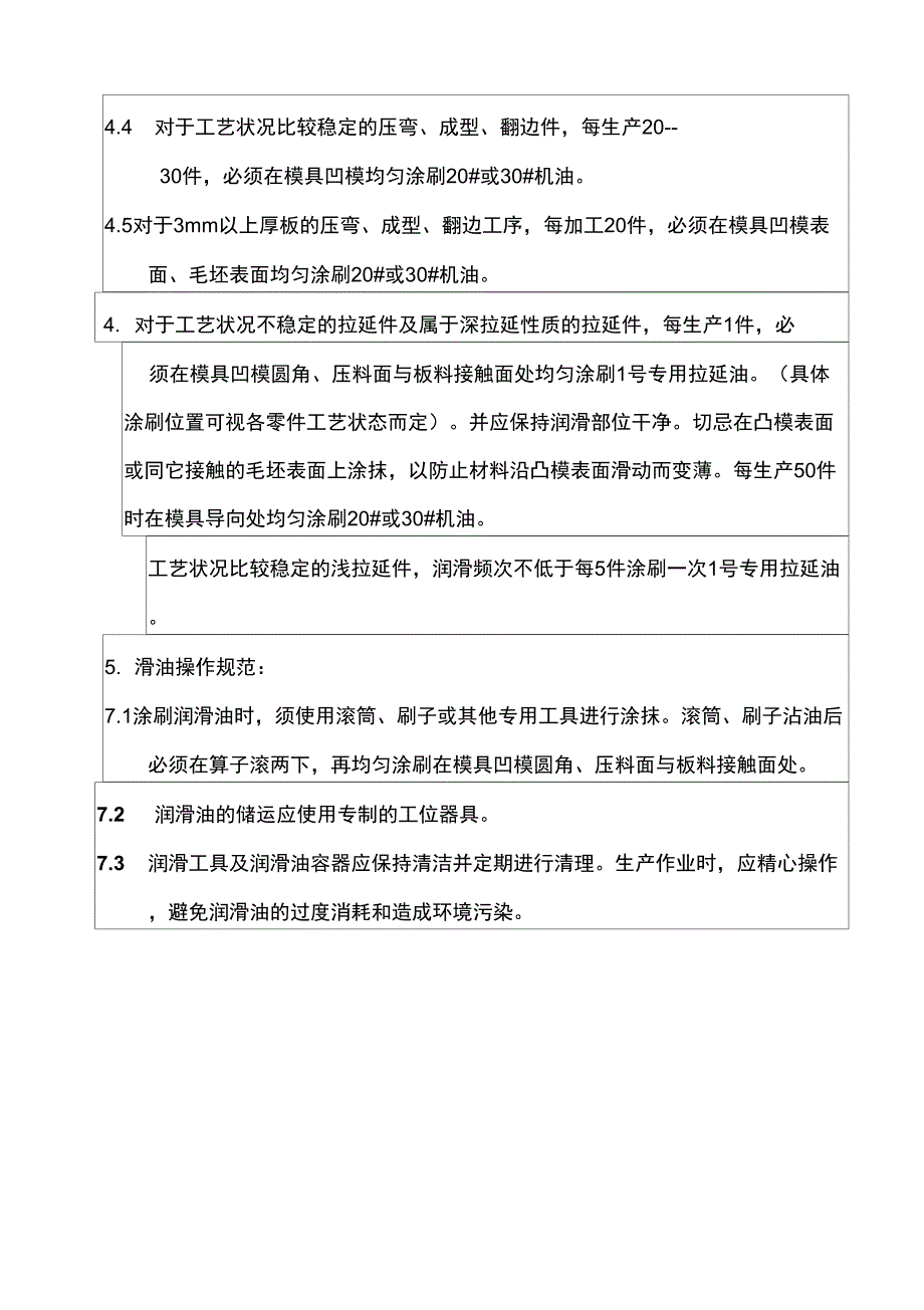 冷冲压件润滑使用工艺规程_第2页