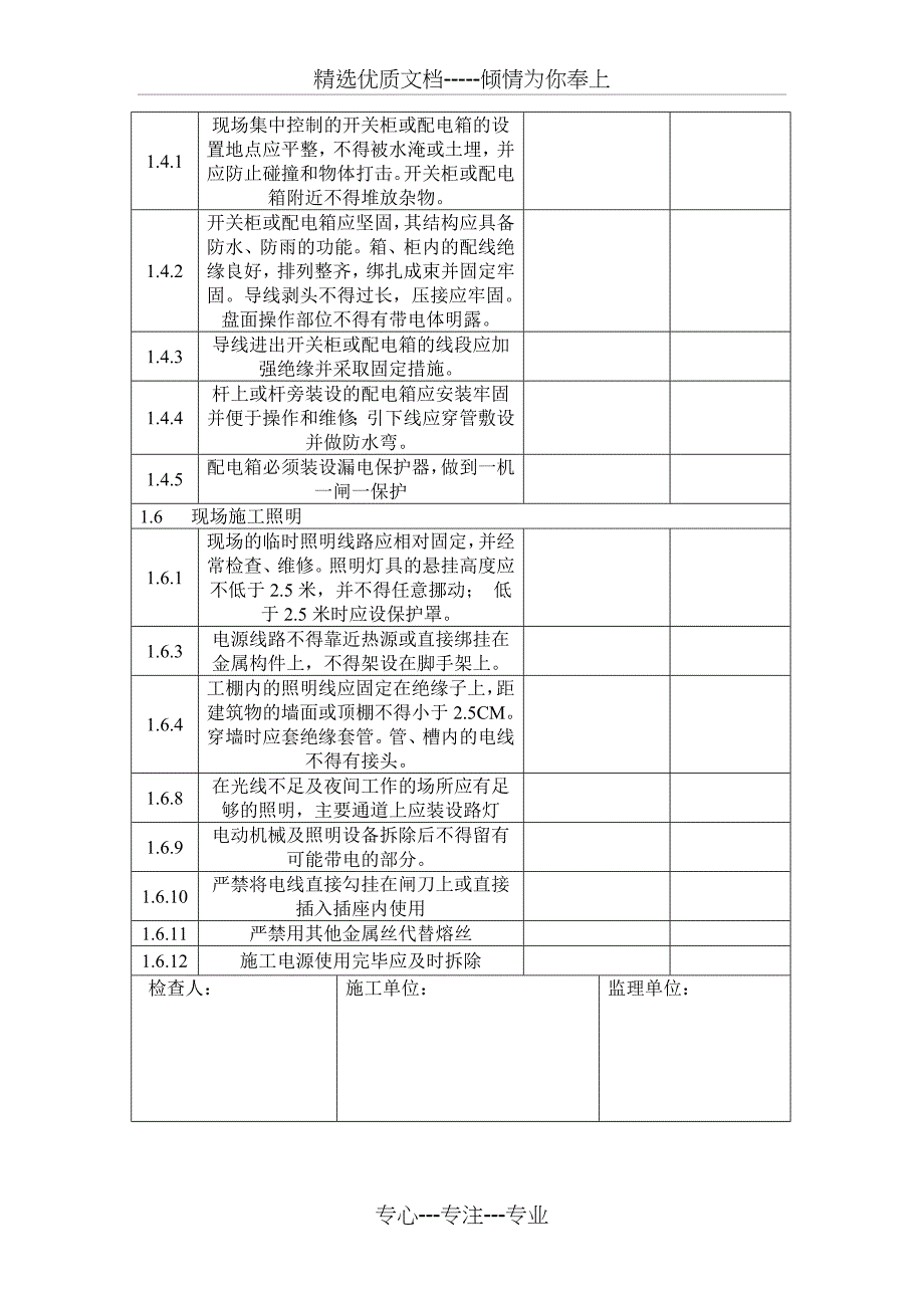 监理安全检查表_第3页