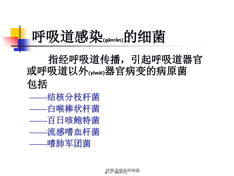 呼吸道感染的细菌课件_第1页