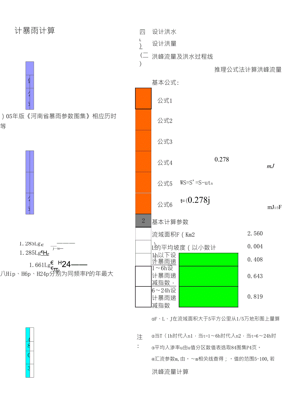 暴雨参数计算表_第4页