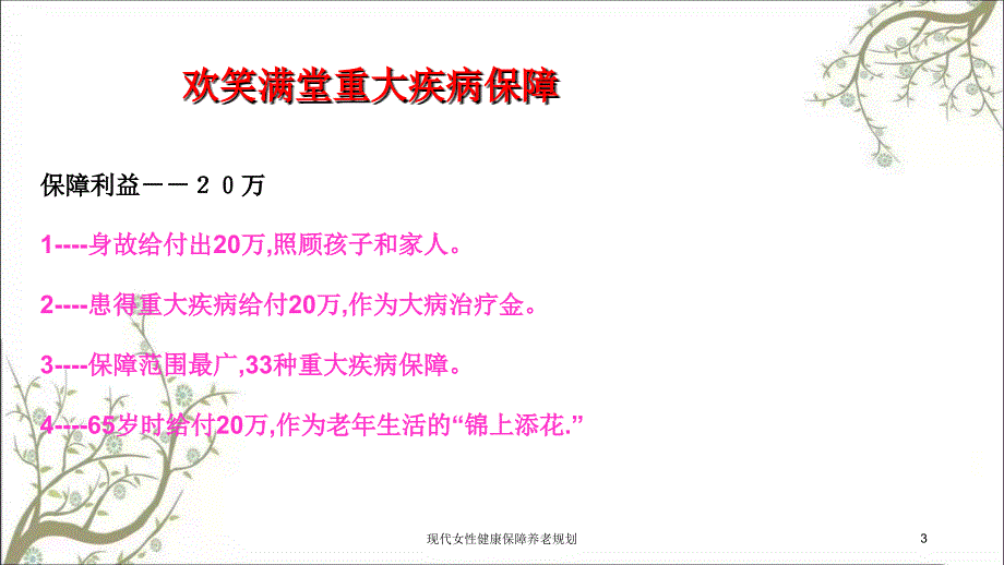 现代女性健康保障养老规划课件_第3页