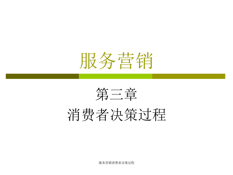 服务营销消费者决策过程课件_第1页