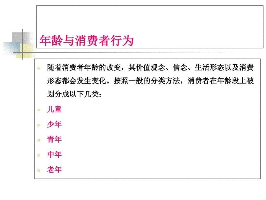 人口统计特征与消费行为课件_第5页