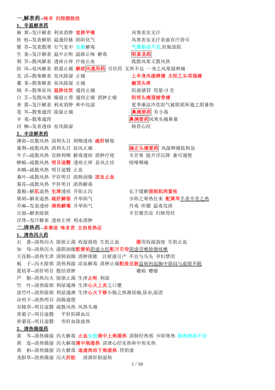 中药学笔记完整_第1页