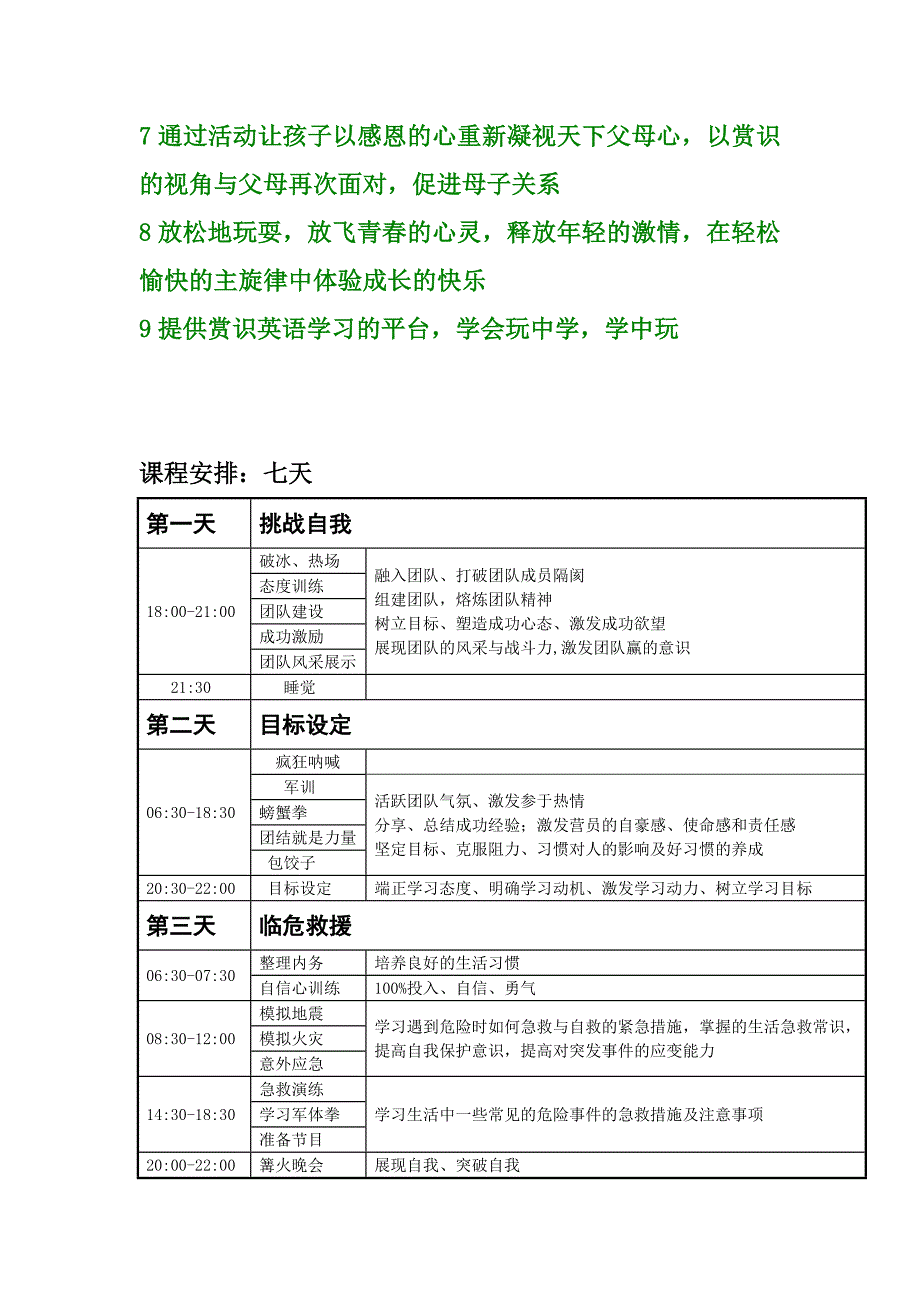 青少年素质拓展夏令营活动方案_第2页