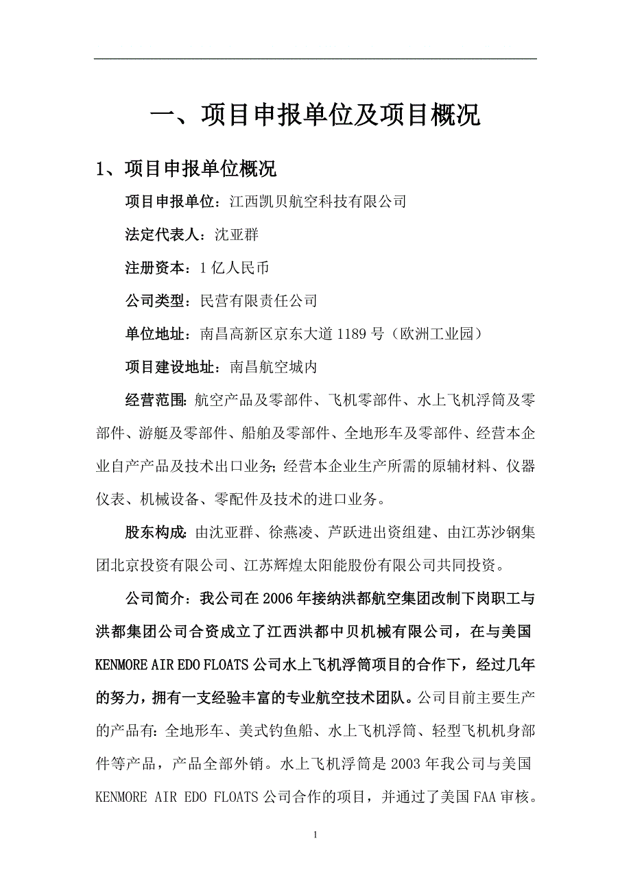 南昌通用航空产业园可研报告.doc_第1页