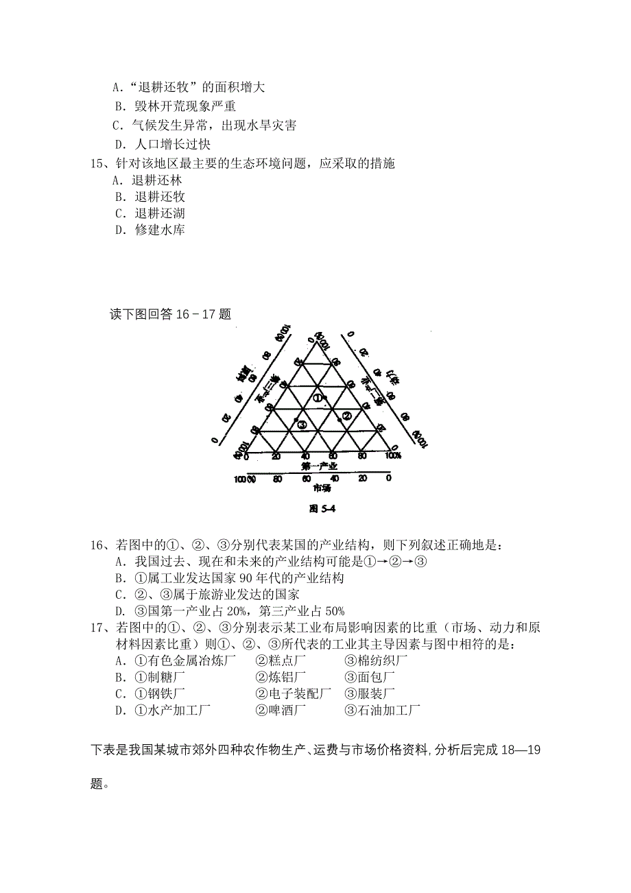 内蒙古赤峰市田家炳中学10-11学年高二地理上学期期中考试_第4页