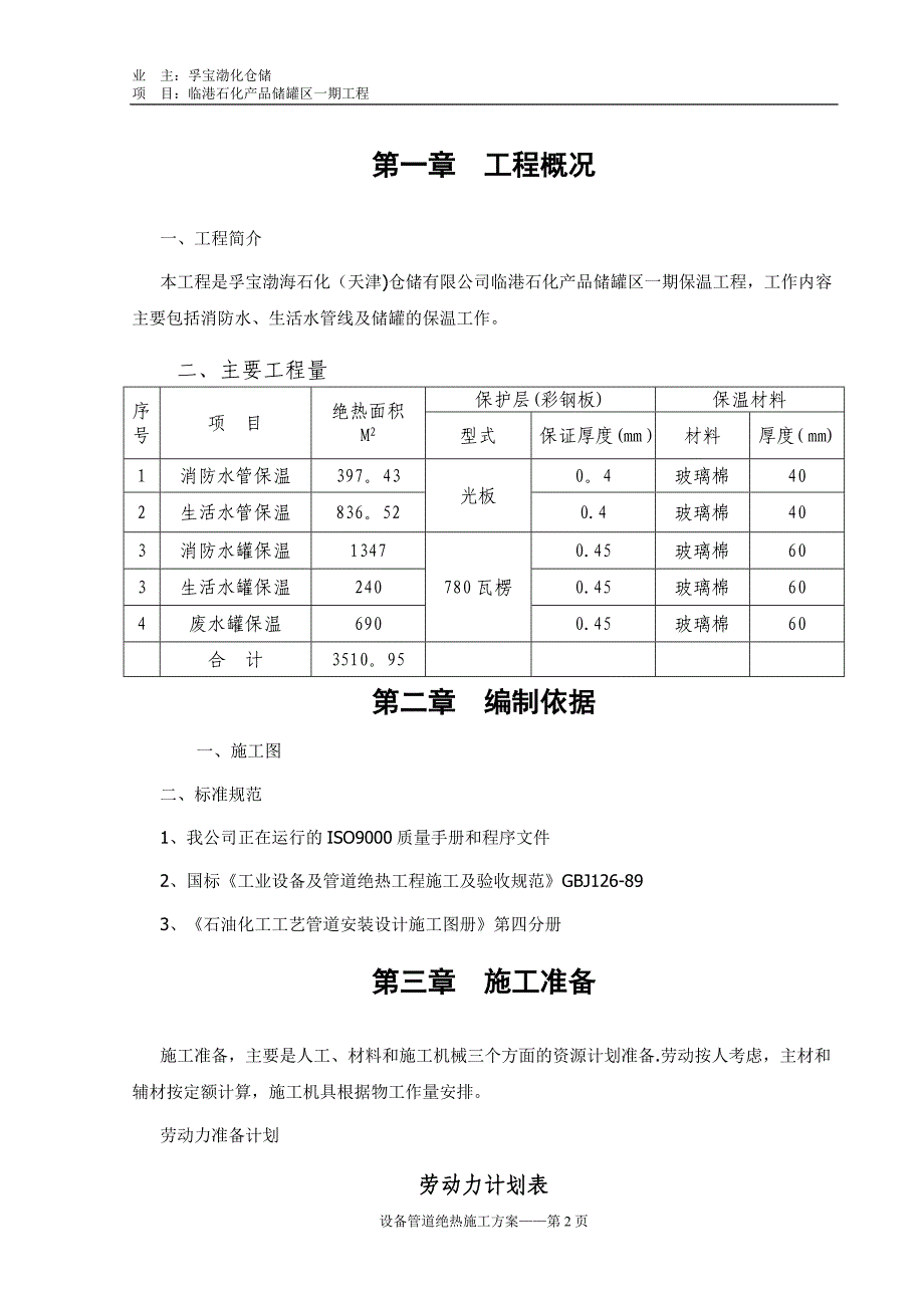 设备管道绝热施工方案_第2页