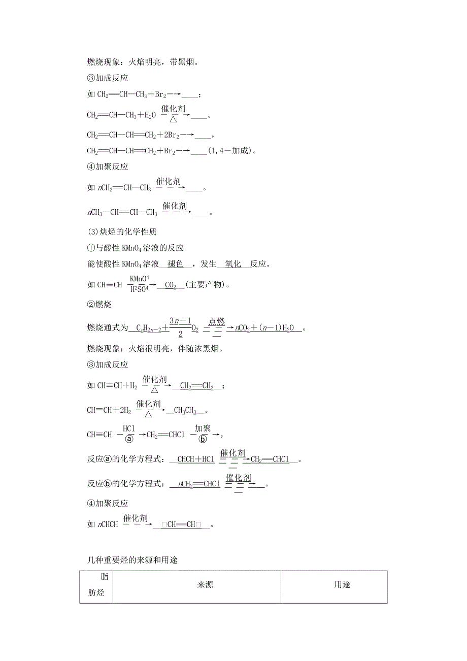 2022年高考化学大一轮复习第49讲烃与卤代烃优选学案_第2页