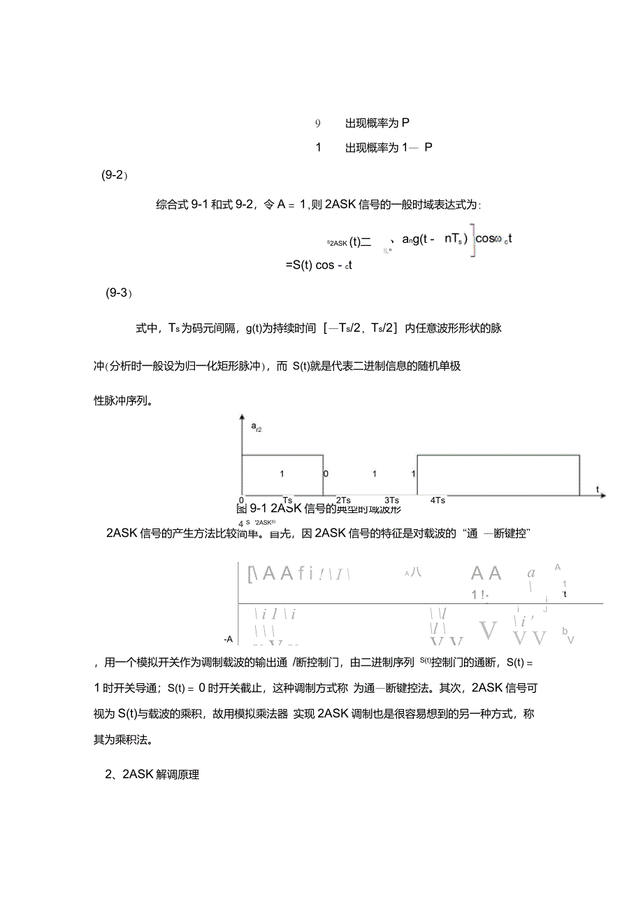 通信原理实验振幅键控ASK调制与解调实验_第4页