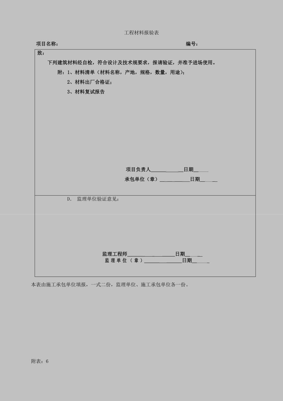 工程项目管理全套表格【最新】_第5页