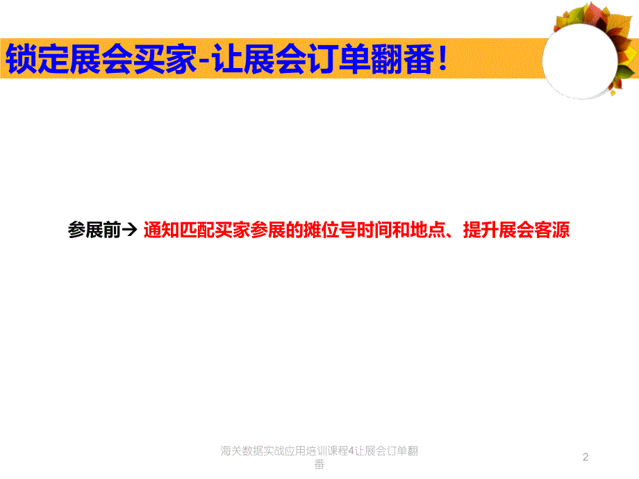 海关数据实战应用培训课程4让展会订单翻番课件_第2页