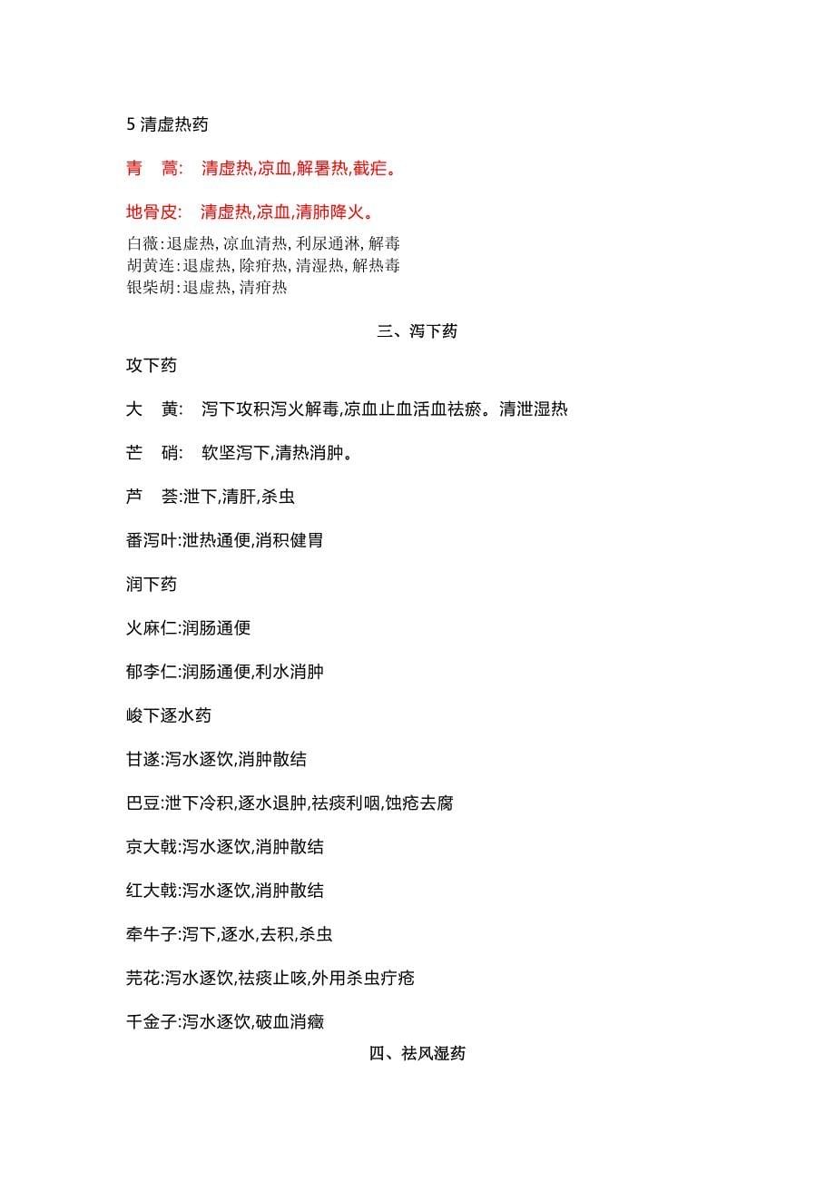 2022年执业药师中药一单味药功效总结.docx_第5页