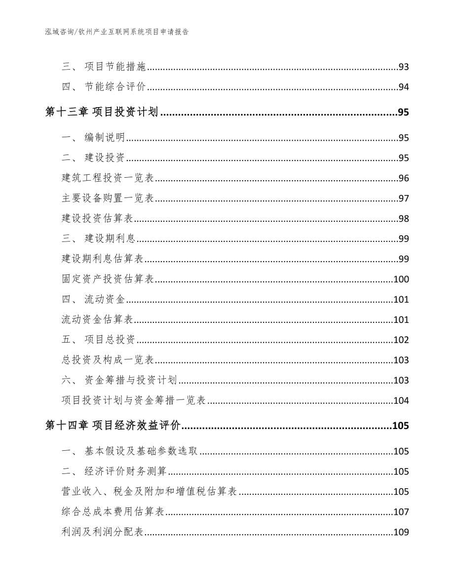 钦州产业互联网系统项目申请报告_第5页