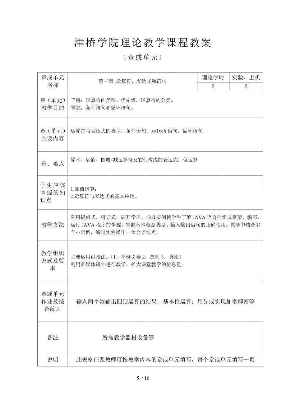 程序设计语言JAVA教案_第5页