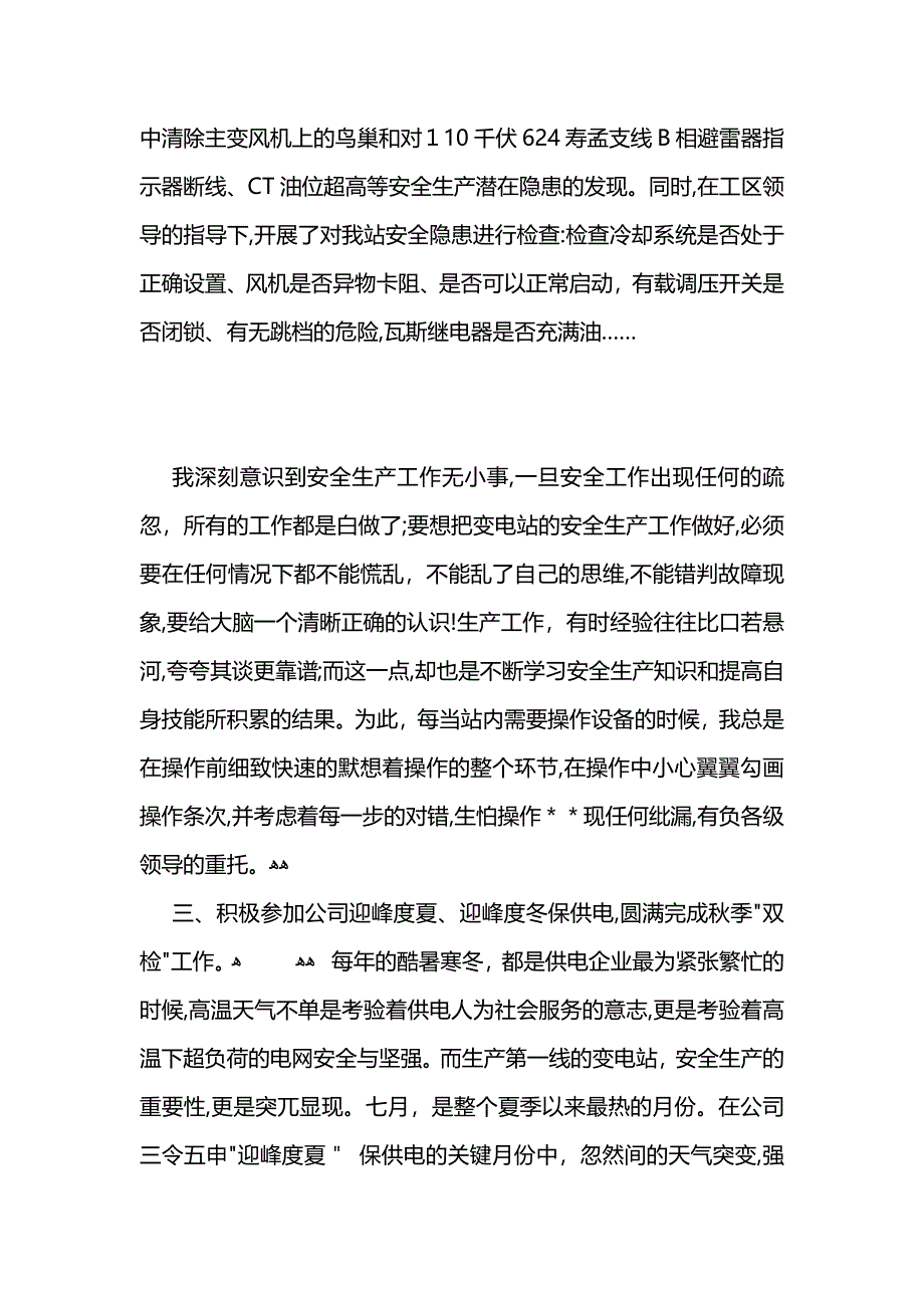 电站员工个人工作总结_第2页