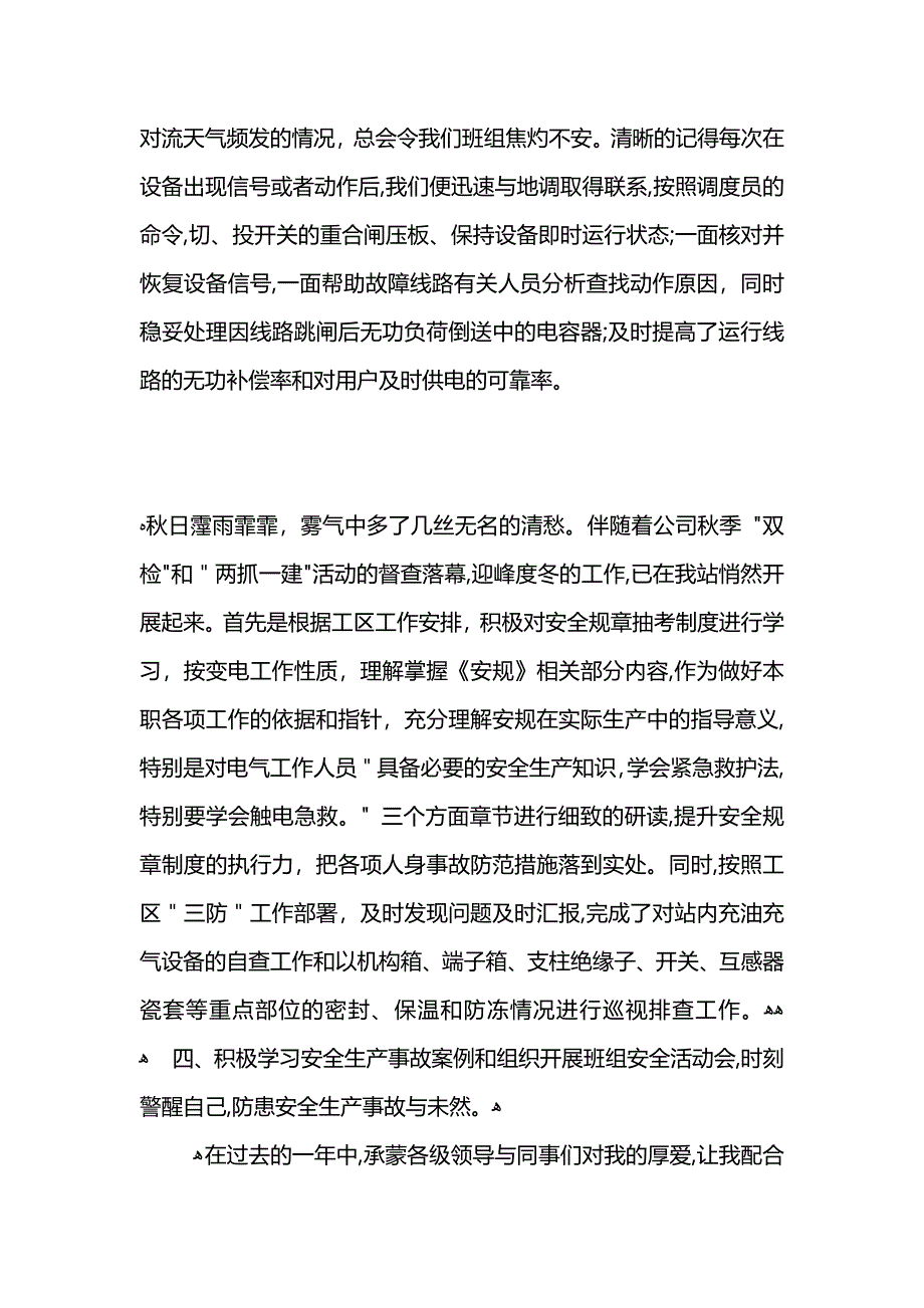 电站员工个人工作总结_第3页