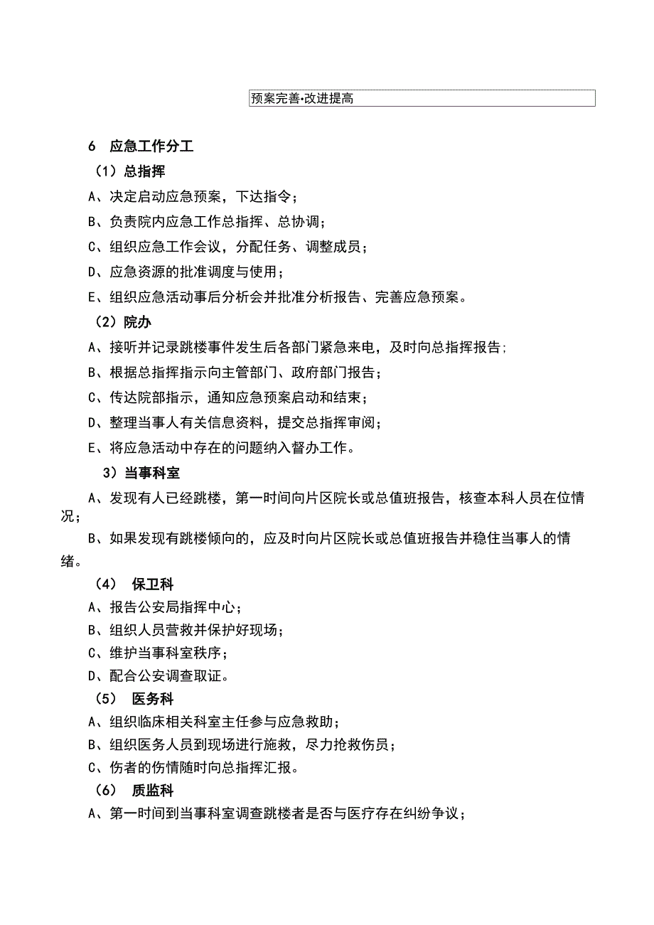 跳楼人员应急处置预案_第4页