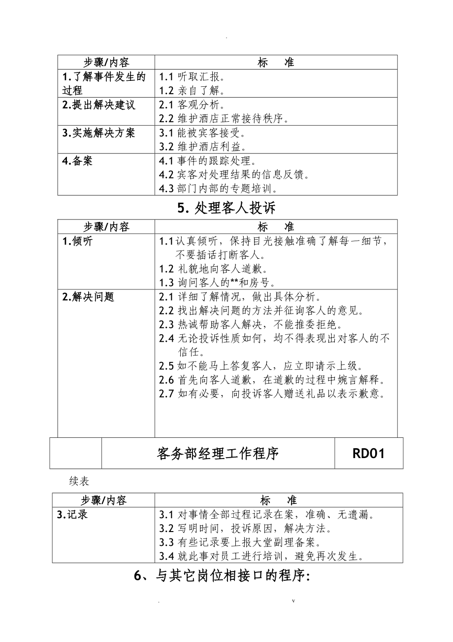 客务部楼层各岗位工作流程_第3页