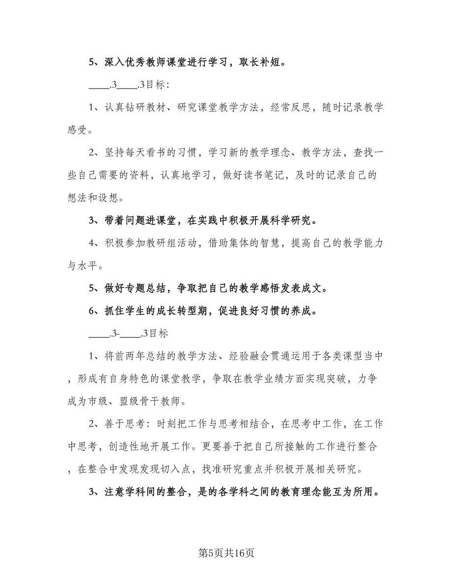 教师专业发展个人计划（2篇）.doc_第5页