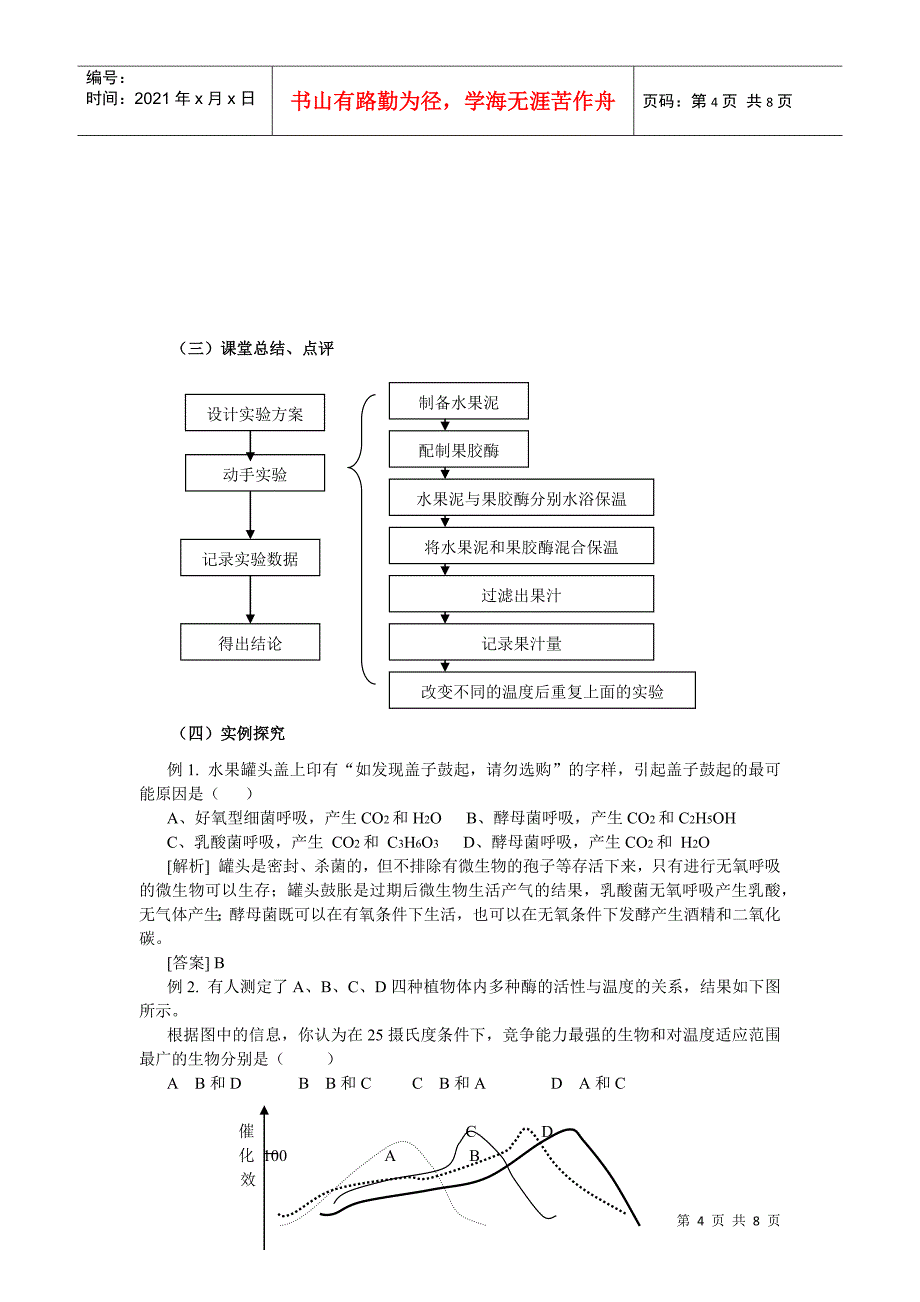 普通高中课程标准实验教科书——生物选修1[人教版]_第4页