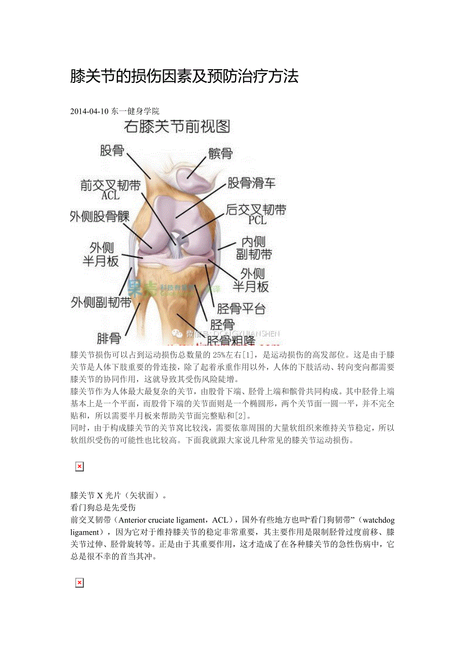 膝关节损伤的预防_第1页