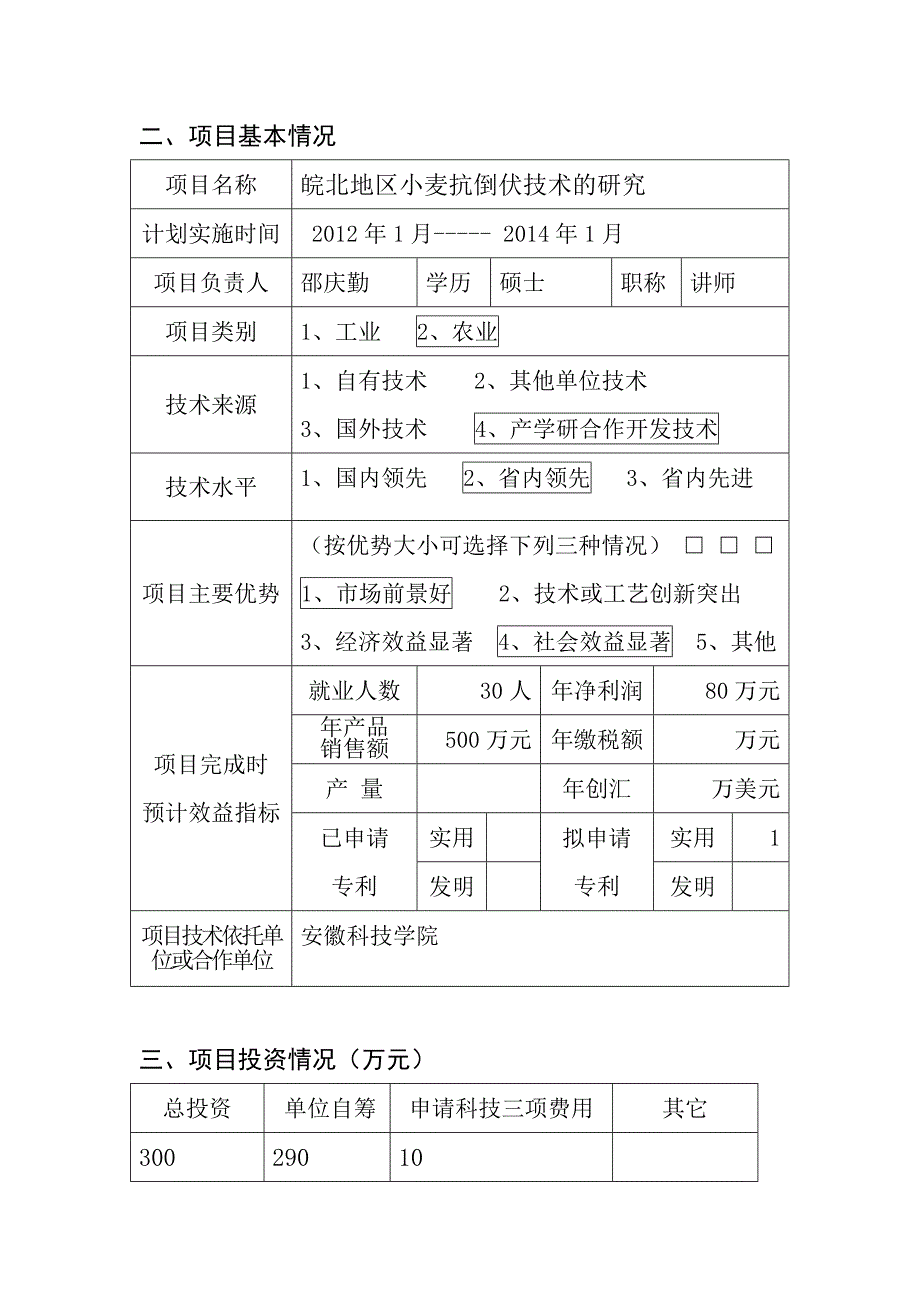 蚌埠市()科技计划项目_第4页