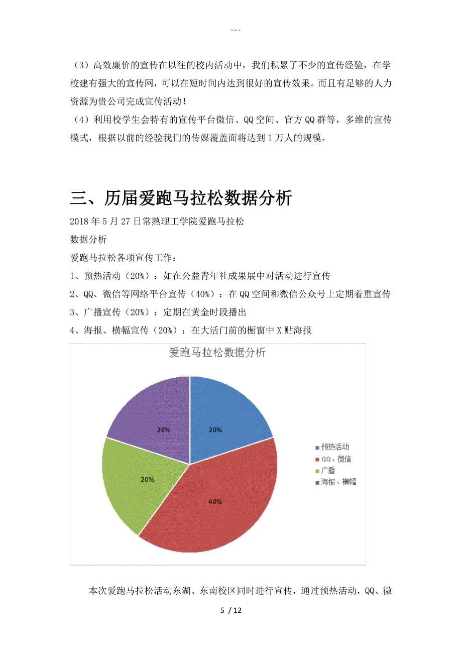 爱跑马拉松宣传策划草案_第5页