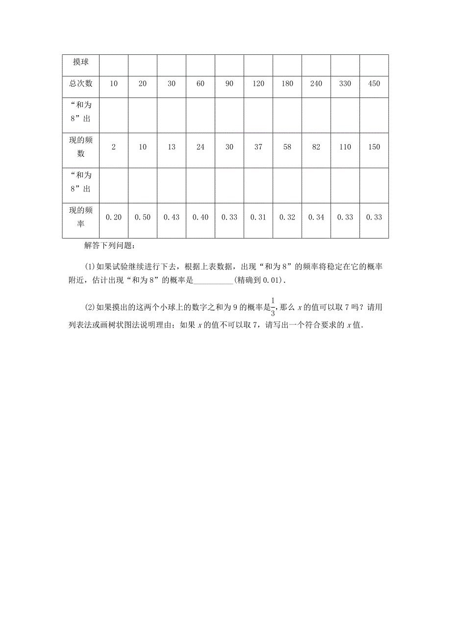 2020九年级数学上册第三章概率的进一步认识3.2用频率估计概率同步练习版北师大版0830336_第3页