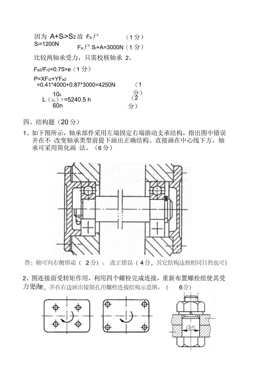 机械设计历年试题及答案_第5页