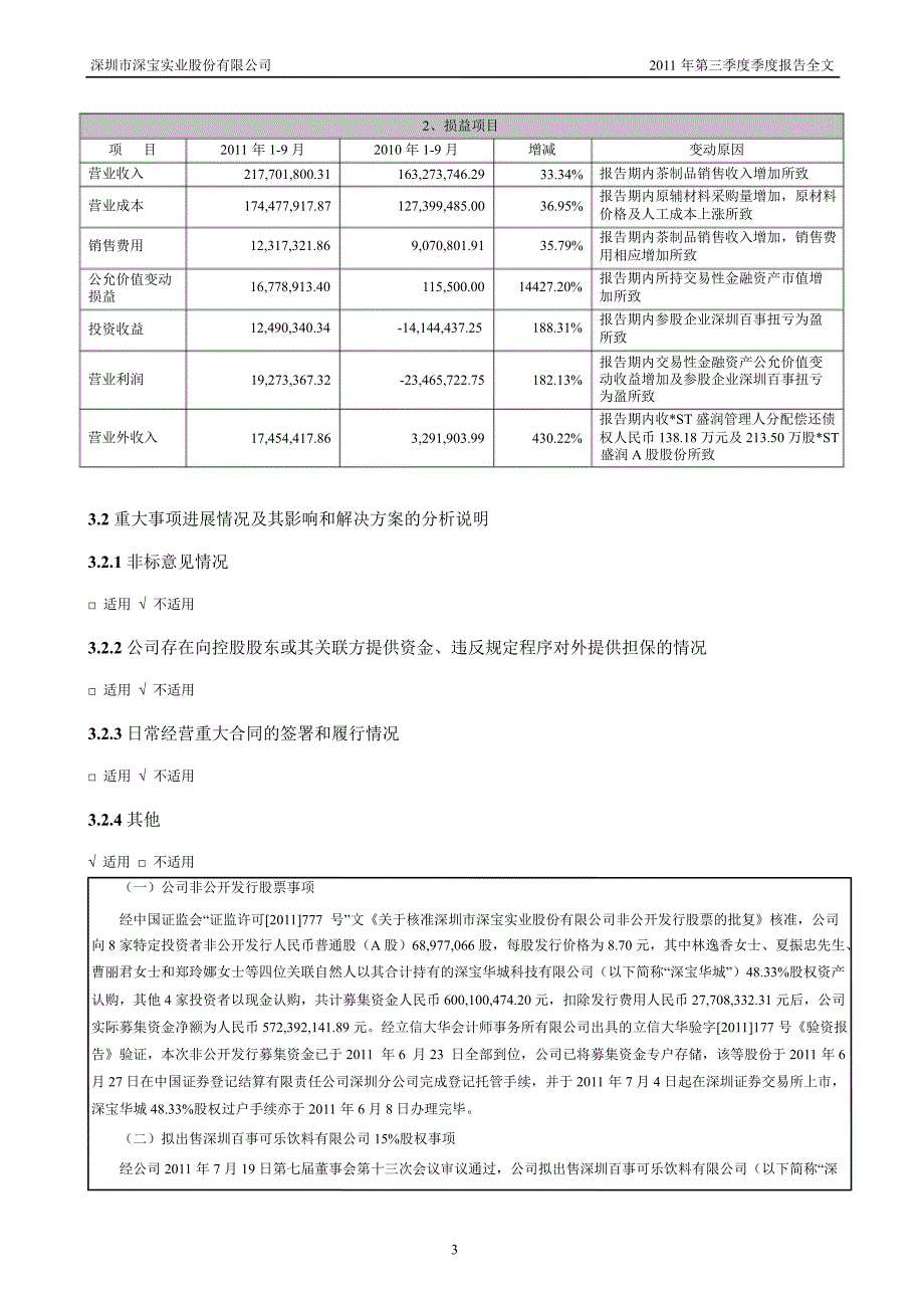 深深宝Ａ：第三季度报告全文_第4页