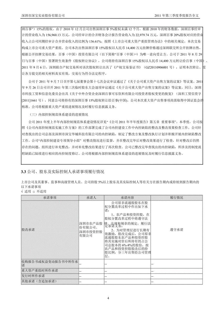 深深宝Ａ：第三季度报告全文_第5页