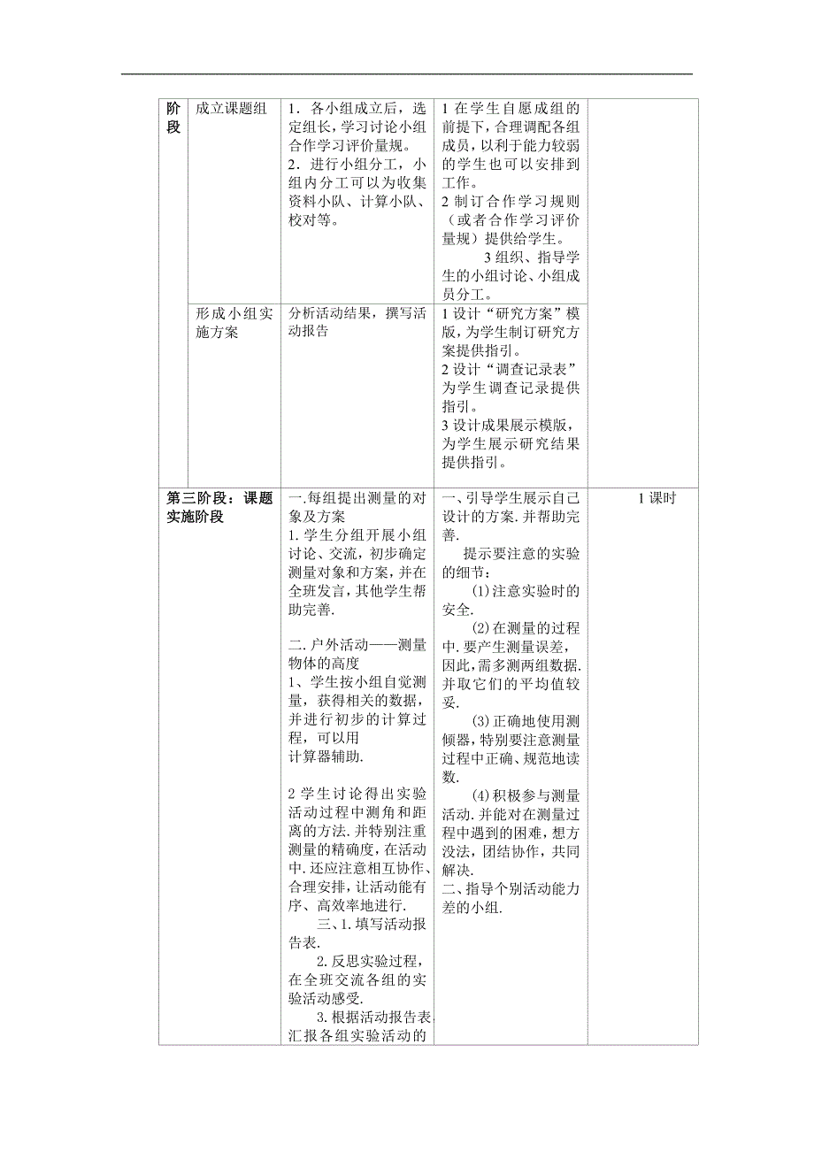 数学研究性学习——测量学校旗杆、建筑物的高度_第3页