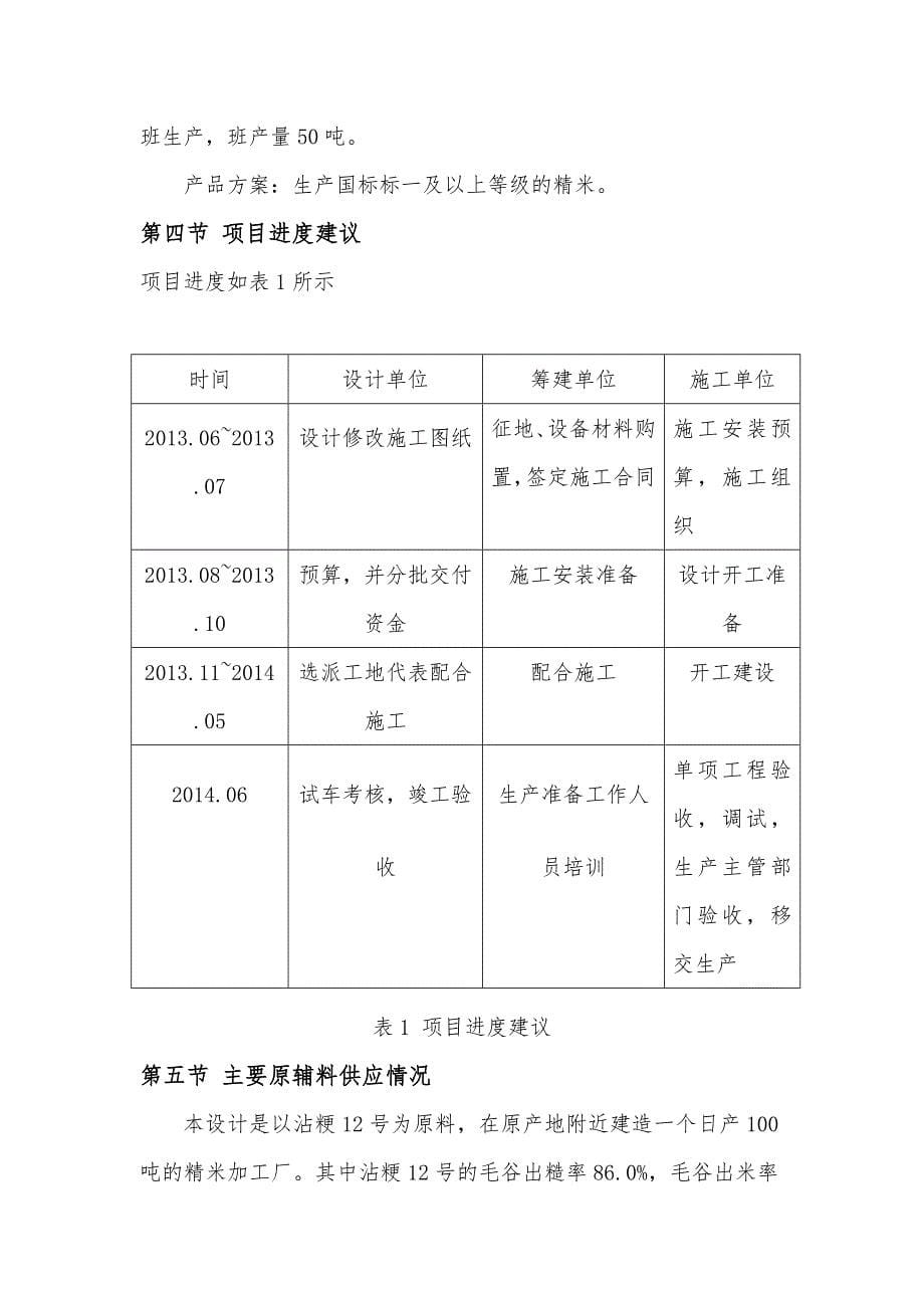 日加工100吨精米生产车间工艺设计食品工厂课程设计说明书-毕设论文_第5页