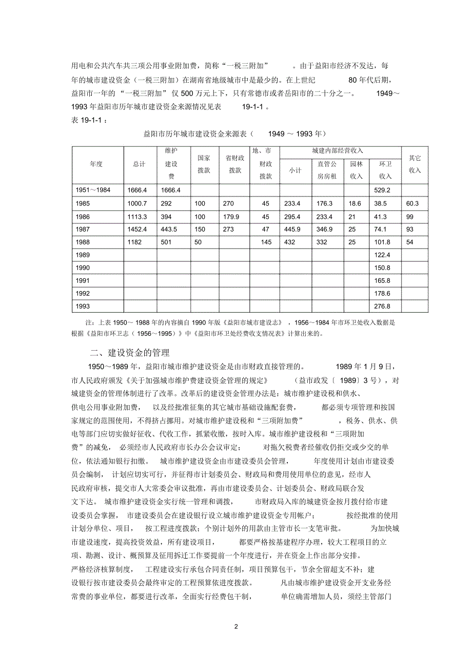 姚国文著益阳市建设志第十九章城市建设资金详解_第2页