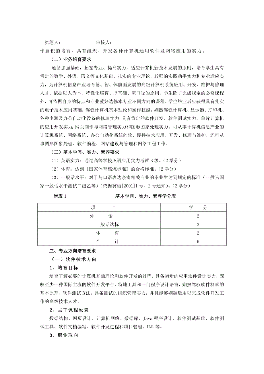 计算机应用技术专业2006级专科培养方案_第2页