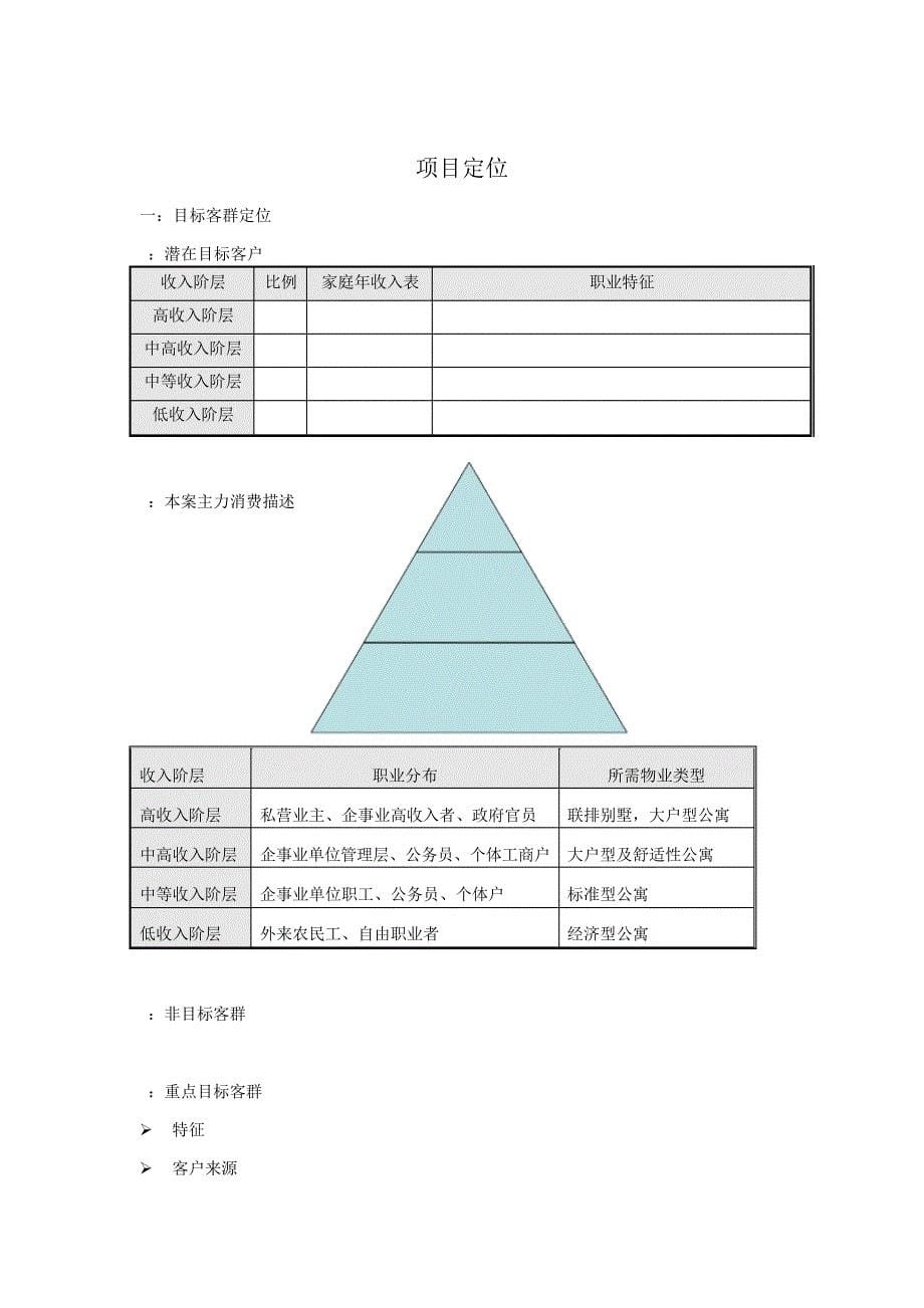 房地产项目分析及定位专业模板_第5页