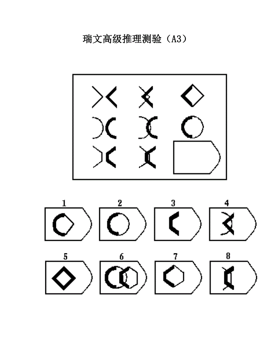 瑞文高级推理测验_第3页