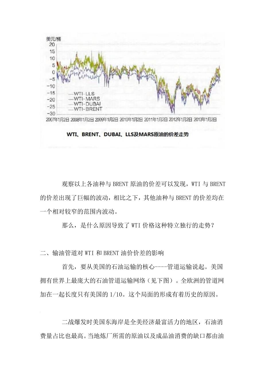WTI与布伦特油价价差存在的原因分析报告_第3页