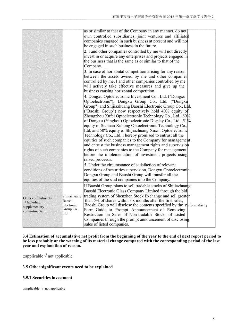 宝 石Ｂ：第一季度报告全文（英文版）_第5页