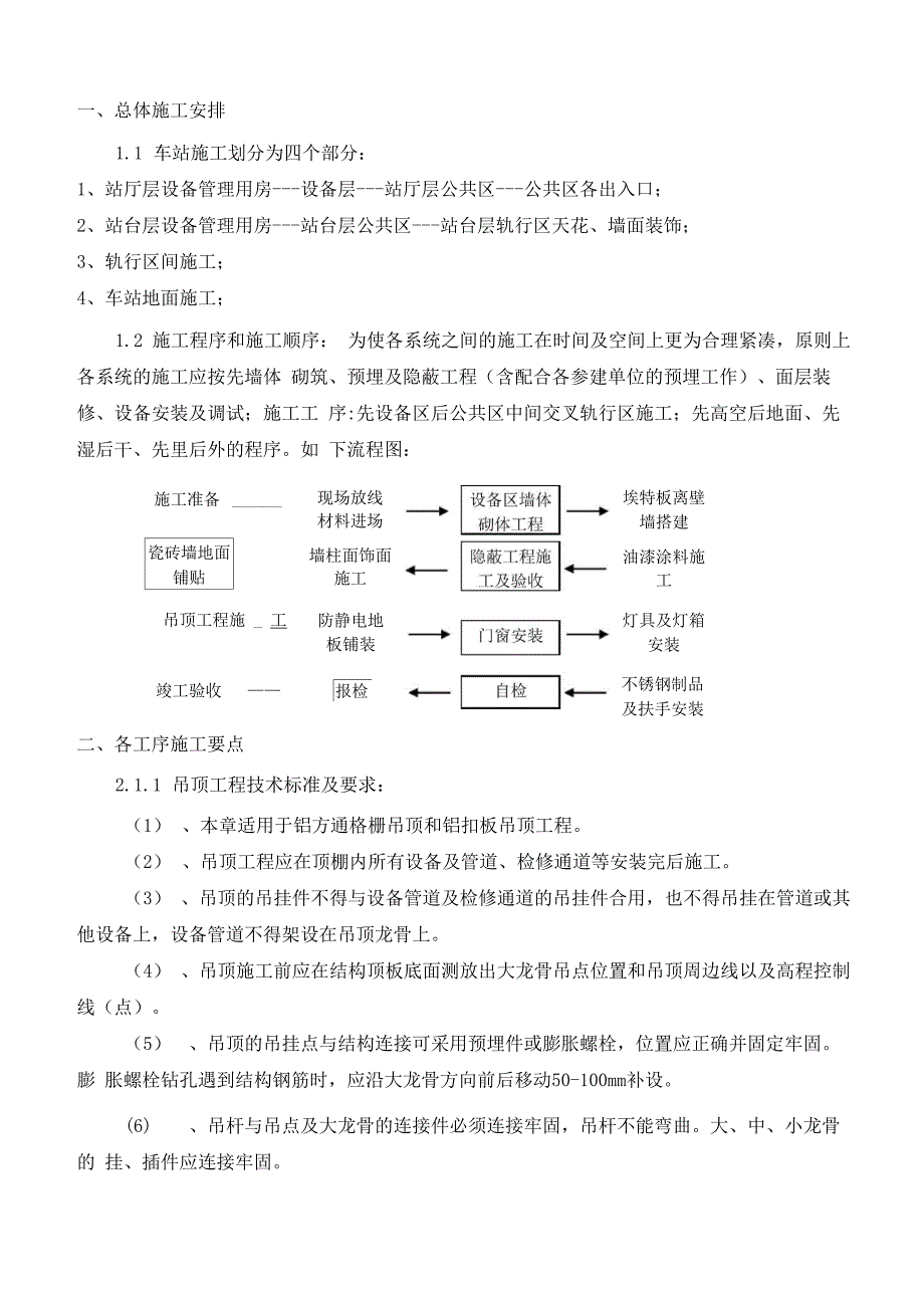 地铁车站装修施工方案计划_第3页