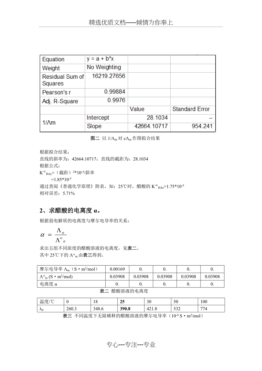 电导法测定弱电解质的电离常数实验数据处理_第2页