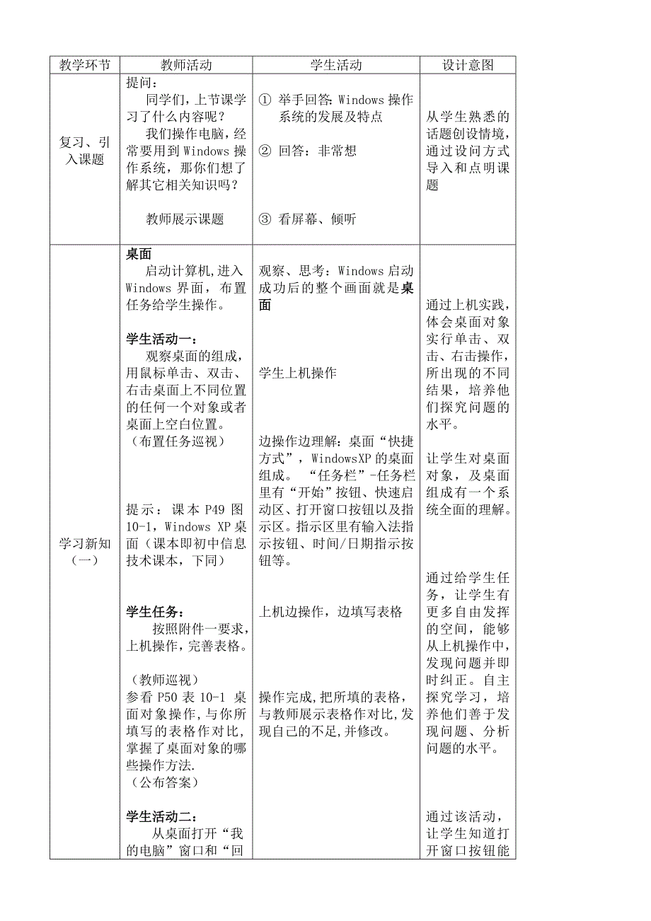 Windows桌面及窗口教学设计_第2页