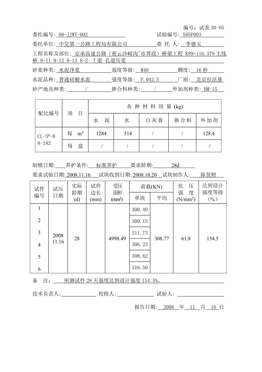 水泥净浆强度报告_第3页