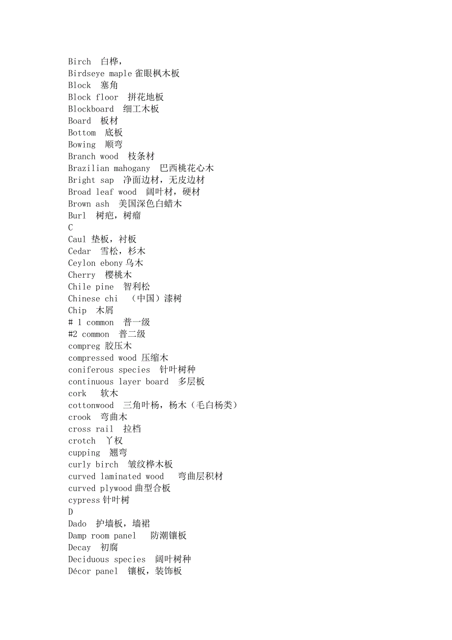 家具英语-家具木材.doc_第2页