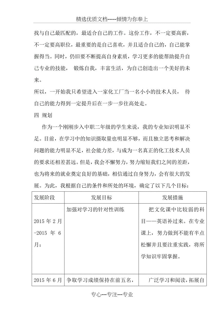 职业生涯规划征文(共7页)_第4页