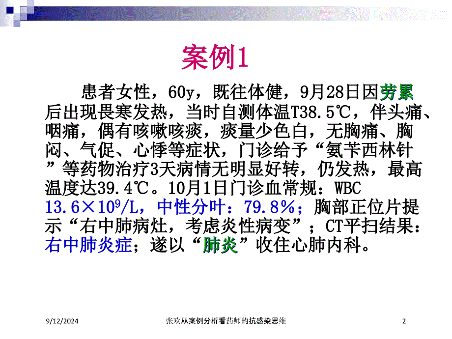 从案例分析看药师的抗感染思维培训课件_第2页