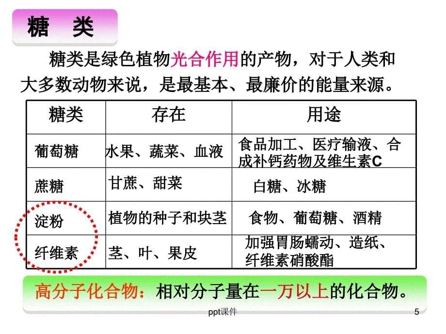 化学必修2第三章第四节基本营养物质课件_第5页